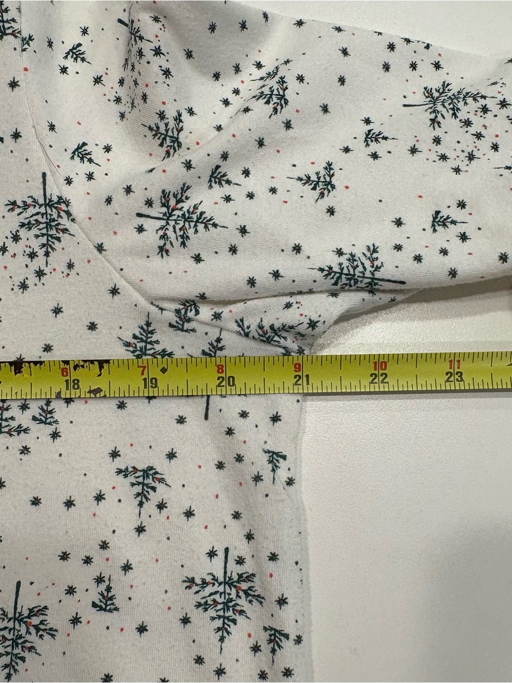 White Stag Women's XL (16-18) Mock Neck Turtleneck Top Winter Tree Snowflake. - Picture 5 of 6